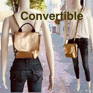 Coach Gold Convertible Backpack Crossbody